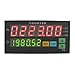 Dual Display Digital Counter, FH8-6CRRB Digital Counter 6 Digits Diode AC/DC Length Meter Black