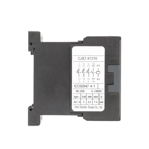 Mini contacteur CA CJX2-K 9A à commutation rapide pour commande de moteur 220V - 3