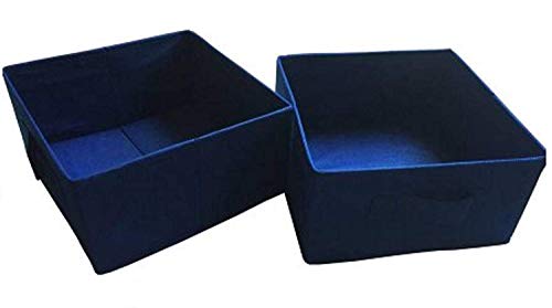 Mainstays Half-Size Collapsible Storage Bins - Set of 2 (Black) Mainstays Half-Size Collapsible Storage Bins - Set of 2 (Black)