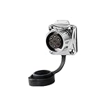 Industrial Aviation Plug 7-pin LP20 with Fence Equipment Male and Female Connector(Four Hole Female Socket)