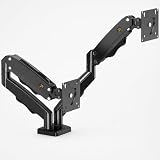 Suporte Duplo Para Monitor 17 A 35 Polegadas, Braço Articulado Duplo, Pistão A Gás, Rotação 360, SUPORTE UNIVERSAL PARA MONITOR