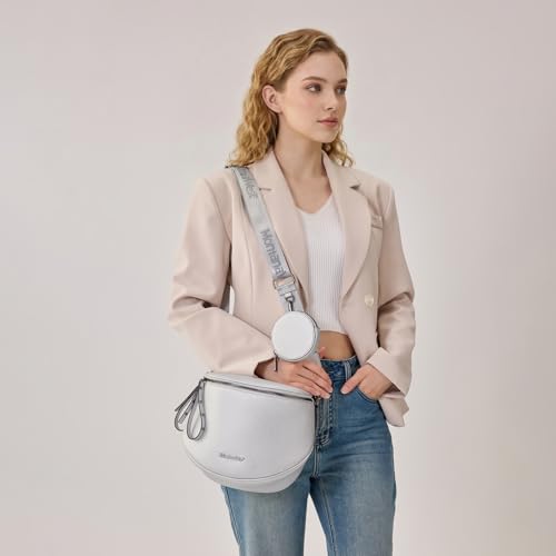 Image of Montana West Crossbody Bag for Women, Large Bum Bag Purse Soft Vegan Leather Travel Fanny Pack with Coin Purse