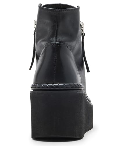 Steve Madden Women's Drift Ankle Boot, Black Leather, 7.5