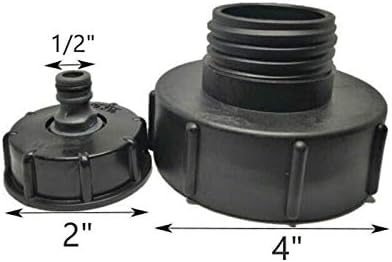 Vogueing Tool IBC Adapter,Water Tank Fitting IBC Tap Hoze Cap Water 4" to 1/2" Hose Fit Stillage Tank Outlet Hose 1000 Litre - Image 3