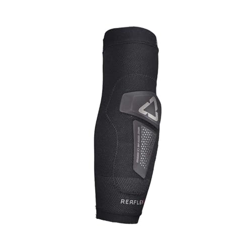 Leatt Unisex-Adult Erwachsene 5025202561 REAFLEX HYBRID Elbow Protector SCHWARZ M, M