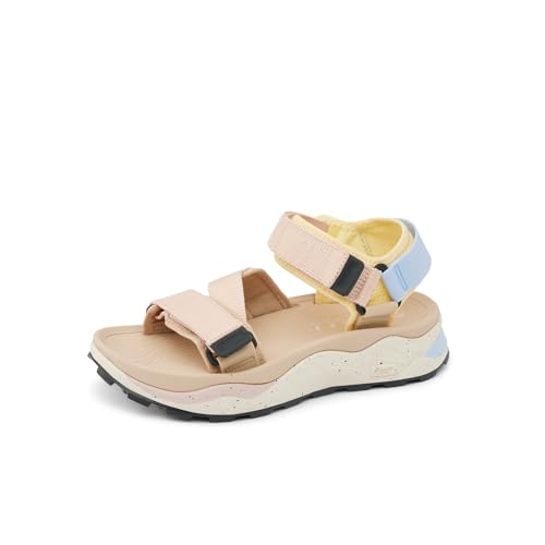 Image of REEF Cross Shore Womens Casual Sport Sandal, Adjustable Straps, Supportive Footbed, No Slip Traction
