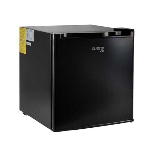 Refrigeradores, Kitchen CUORY Frigobar Refrigerador Portátil Mini Congelador Compacto Una Puerta Acero Inoxidable Plataforma | 46 Litros 1.6 Pies | Ultra Resistente | Negro