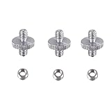 PAMINGONO Kit de 9 Vis de Fixation pour Trépied en Métal Résistant Adaptateurs 1/4 à 3...