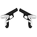 NEWZEROL VR-Controller Gunstock Hülle Kompatibel für Oculus/Meta Quest 2 Controller, Enhance FPS (Shooting Game) Eintauchen ABS in Sonderform Controller Hülle für Quest 2 VR Zubehör – Schwarz