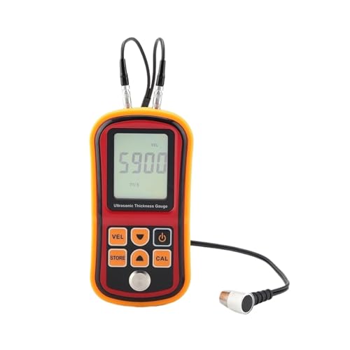 Medidor de espesor digital ultrasónico, para placas de acero y pintura, rango 1,2-225 mm, portátil y compacto miniatura 1