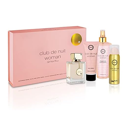 Armaf Club De Nuit - Juego de 4 piezas de spray de parfum, 3,4 unidades + 8,4 Shampú + 1,7 pulverización corporal + 3,4 loción corporal