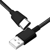 TCKN Charger Charging Cord Fit for Corsair Virtuoso RGB XT/SE,Corsair HS80 RGB/HS75 XB Wireless High-Fidelity Gaming Headset USB Type C Charge Cable 6.6 Feet