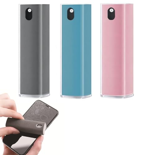 3PCS Car Screen Cleaner Touchscreen Mist Cleaner Spray All-in-one Screen Cleaner for TV Laptop Tablet Computer Monitor LCD Flat Screens(Grey/Blue/Pink)