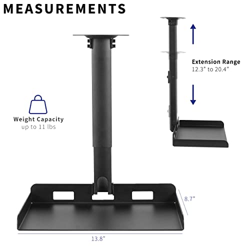 image for VIVO Universal Ceiling Extending Projector Tray Mount, Height Adjustab