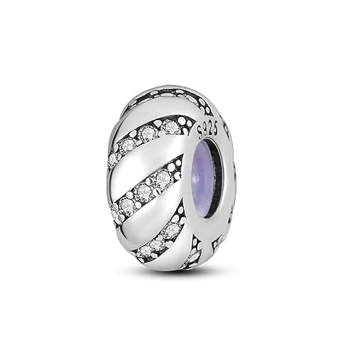Breloques de bracelet securisees chaine argent 925 perle d'espacement anti perte