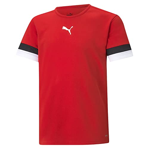 PUMA teamRISE Jersey Jr, Mixte enfant, Puma Rouge-Puma Noir-Puma Blanc, 164