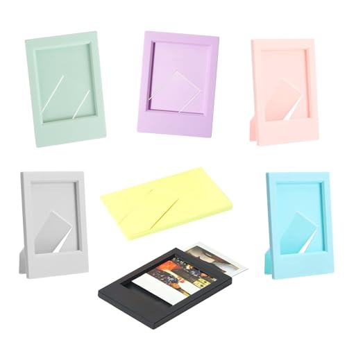 LYSHOOCE 7 mini marcos de fotos 3 pulgadas, pequeño para Polaroid y Fujifilm Instax Mini 11/9/8 Álbum de fotos