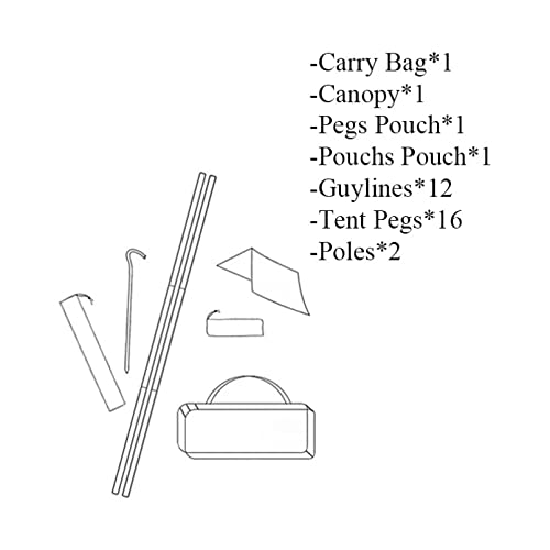 Carpa de viaje para parejas tipo cabaña para camping miniatura 5
