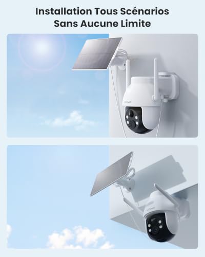ieGeek 2K (3MP) Camera Surveillance WiFi Exterieure sans Fil Solaire ZY C2 – vue 3