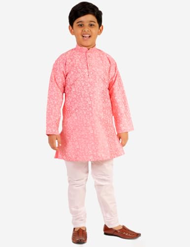 Image of Boy's Kids Kurta Pajama Set | Solid | Cotton| Traditional Ethnic Wear | 1 To 16 Years | P-171