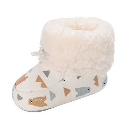 Baby Breathable Shoes Winter Children Baby Boots For Boys Girls High Top Cotton Wool Warm And Comfortable Cute