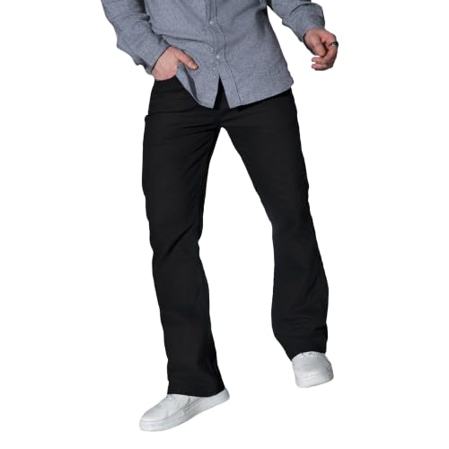 hubberholme Men Black Regular Boot Cut Fit Jeans HHMJNW23502A_BK-picture-25