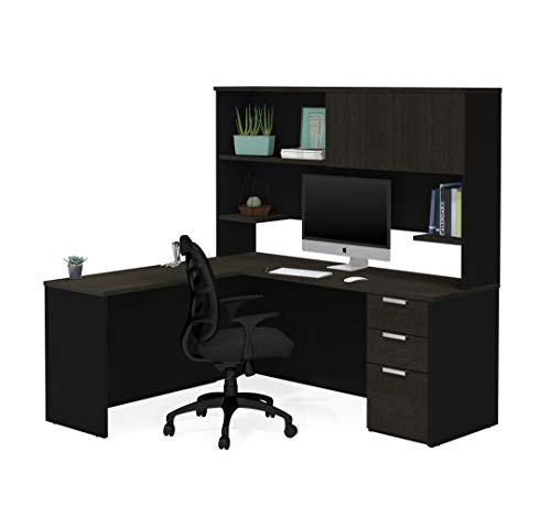 Bestar Pro-Concept Plus 72W L-Shaped Desk Pedestal and