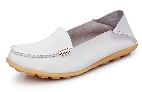 Image of VenusCelia Women's Natural Comfort 2 Walking Flat Loafer | Casual Shoes