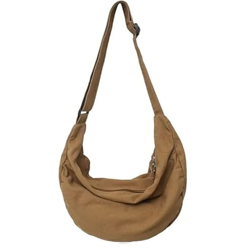 KARRESLY Nylon Casual Crescent Crossbody Bag for Women Men Large Capacity Sling Shoulder Bag