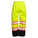 JORESTECH Hi-Visibility Waterproof Safety Rain Pants with Reflective Stripes, ANSI/ISEA 107-2020 Compliant Yellow-Black