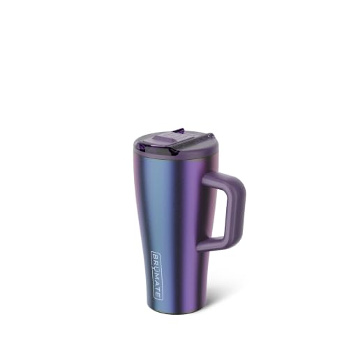 Image of BruMate Era Flip 20oz Kids Tumbler with Covered Flip Down Straw | 100% Leakproof Insulated Kids Cup | Made of Stainless Steel | Cup Holder Friendly | 20oz (Dark Aura)