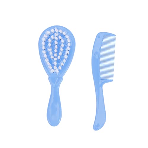 ORFOFE Set Baby Brush Children Massage Care Safety Comb Hairbrush Baby Grooming Kit Infant Hair Bassinet Shower