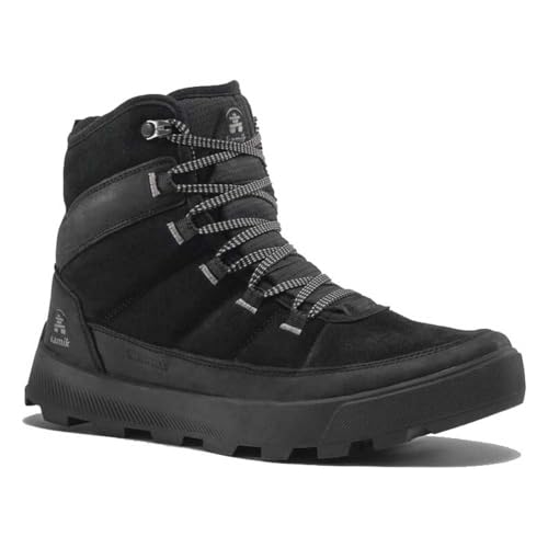 Kamik Botines Atwater para hombre, Negro -, 44 EU