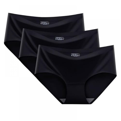 bragas mujer algodon hipster Braguitas Algodon Mujer Cintura Alta Barriga Plana Calzones sin Costura Braga Menstrual Compresión Seamless Underwear Roupa Mulher bragas calzones calzoncillos Negro