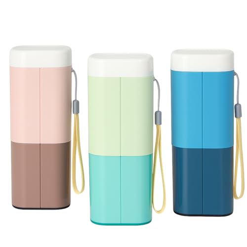 Image of Shopiable Store Travel Toothbrush Case Multifunctional Toothpaste Container Portable Business Trips Wash Cup Holder Organizer Towel Storage Box for Traveling, Camping, Business Trip(3)Plastic