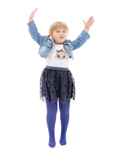 Image of EPEIUS Baby Girl Tights Thick Cable Knit Leggings Stockings Cotton Pantyhose for Newborn Infant Toddler 3 /4 /5 /6 Pack