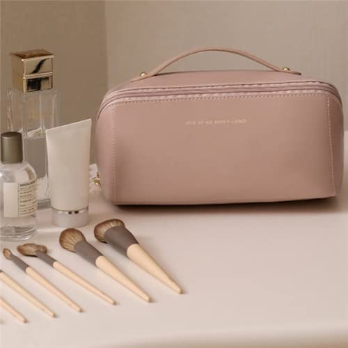 Nécessaire Bolsa Feminina Organizador Viagem Maquiagem Cosméticos Grande Espaçosa Blogueira (Rosa)