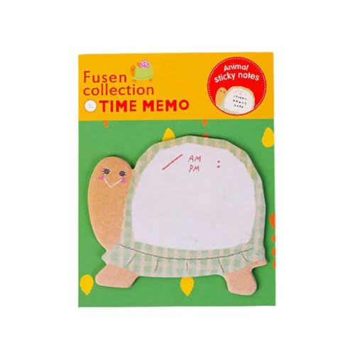 付箋 かわいい パンダ/カエル/ウサギ/ゾウ/ネコの形 おもしろ カラフル メモ帳 強粘着 ノート メモ用紙 学習用 手帳 ふせん 付箋紙 メッセージ