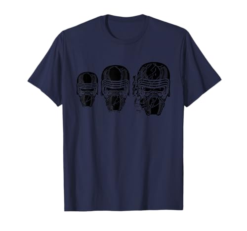T-shirt Star Wars Kylo Ren casque Rise of Skywalker vêtement geek noir