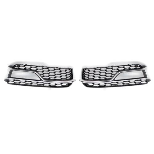Grille antibrouillard de remplacement pour calandre endommagée Audi A5 S5 2013-2017 chrome noir