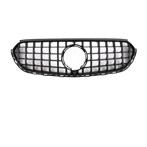 フロントインレットグリルフードメッシュバンパーグリルグリッドトリムチューニングアクセサリーGLC X254 2022-2025に適合(GT Glossy Black)