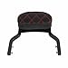 SWESGI Sissy Bars Fits for Harley 2006-2017 Dyna Street Bob FXD FXDB FXDL FXDLS Black Detachable Passenger Backrest Lattice Stitch Pad (RED)