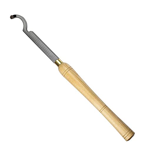 Cincel de torno doblado para crear cuencos de madera con inserto de carburo redondo de 12 mm 2