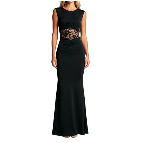 Robe de bal festive sans manches pour mariage estival