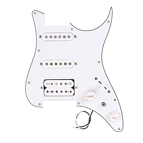 Pickguard précâblé Garde De Pulsion Perçue Chargée SSH Alnico pour La Guitare Électrique Stratocaster - Les Beatles, Paul McCartney, John Lennon, RIngo Starr, George Harrison Pickguard précâblé Garde De Pulsion Perçue Chargée SSH Alnico pour La Guitare Électrique Stratocaster