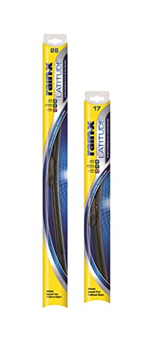 Photo 1 of Rain-X 810195 Latitude 2-IN-1 Water Repellency Windshield Wiper Blade - 26" and 17" (Combo Pack)