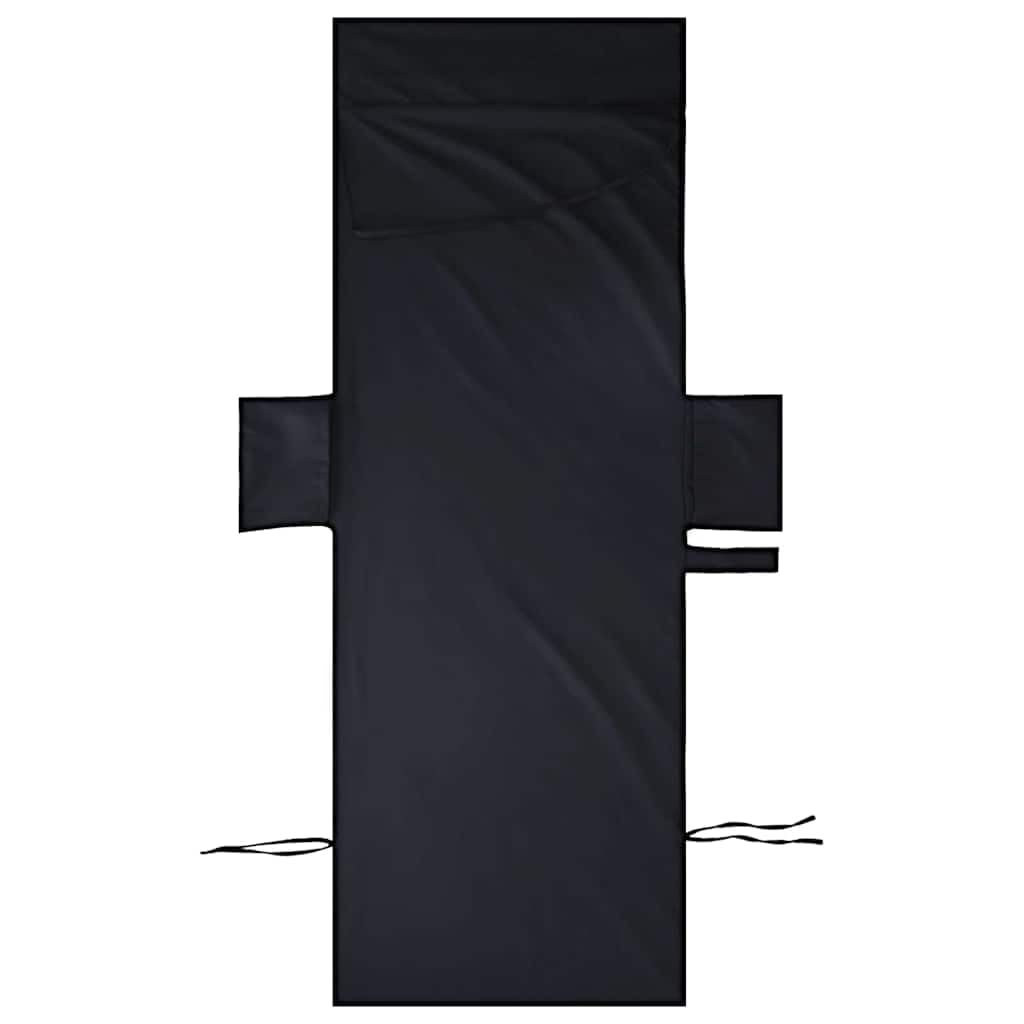Toallitas para tumbona, 2 unidades, color negro, 210 x 75 cm, con bolsillos laterales, secado rápido, absorbentes, versátiles para exteriores, playa, camping y bienestar
