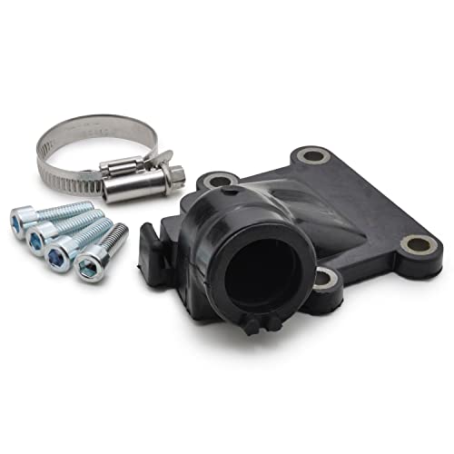 Easyboost Pipe d'Admission 12 à 21mm Type Origine pour MBK Booster avant et après 2004 Bw's Stunt Rocket Slider Moteur Minarelli Vertical pour Carburateur...