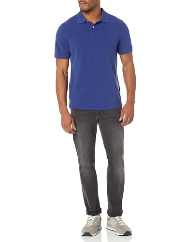 Image of Amazon Essentials Men's Slim-Fit Short-Sleeve Cotton Pique Polo Shirt