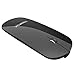 Price comparison product image FENIFOX Bluetooth Mini Mouse, Ultra-thin Portable Mobile Optional Mice with Rechargeable Battery for PC,Mac,Laptop,Android Tablet (Pure black)